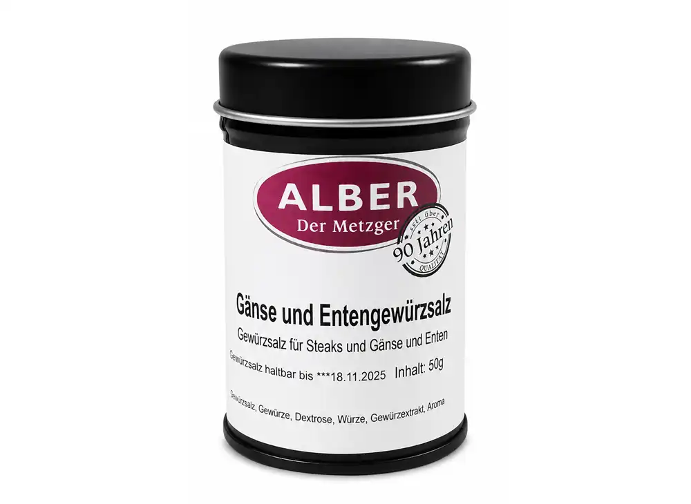 Gewürzdosen Gänse und Entengewürz 50g Dose
