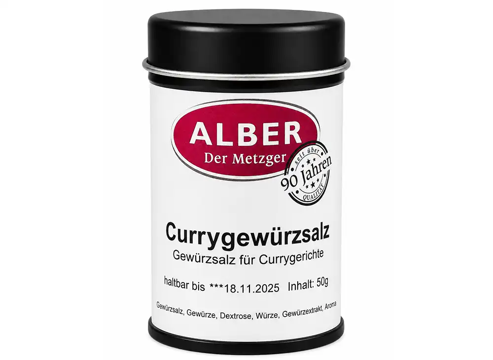 Gewürzdosen Currygewürzsalz 50g Dose