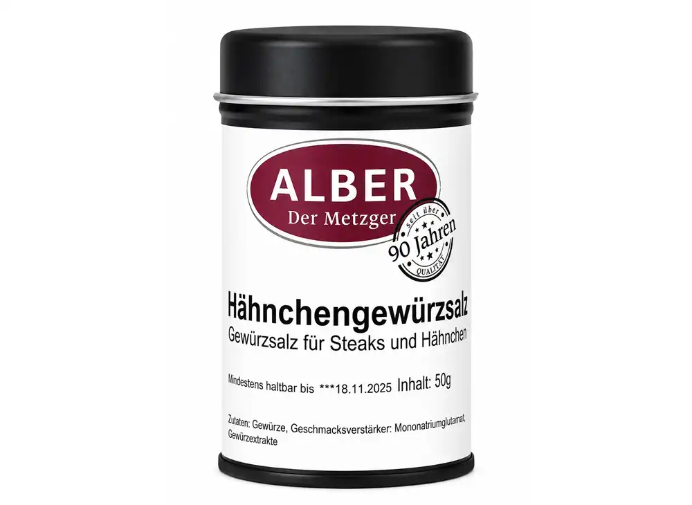 Gewürzdosen Hähnchengewürzsalz 50g Dose
