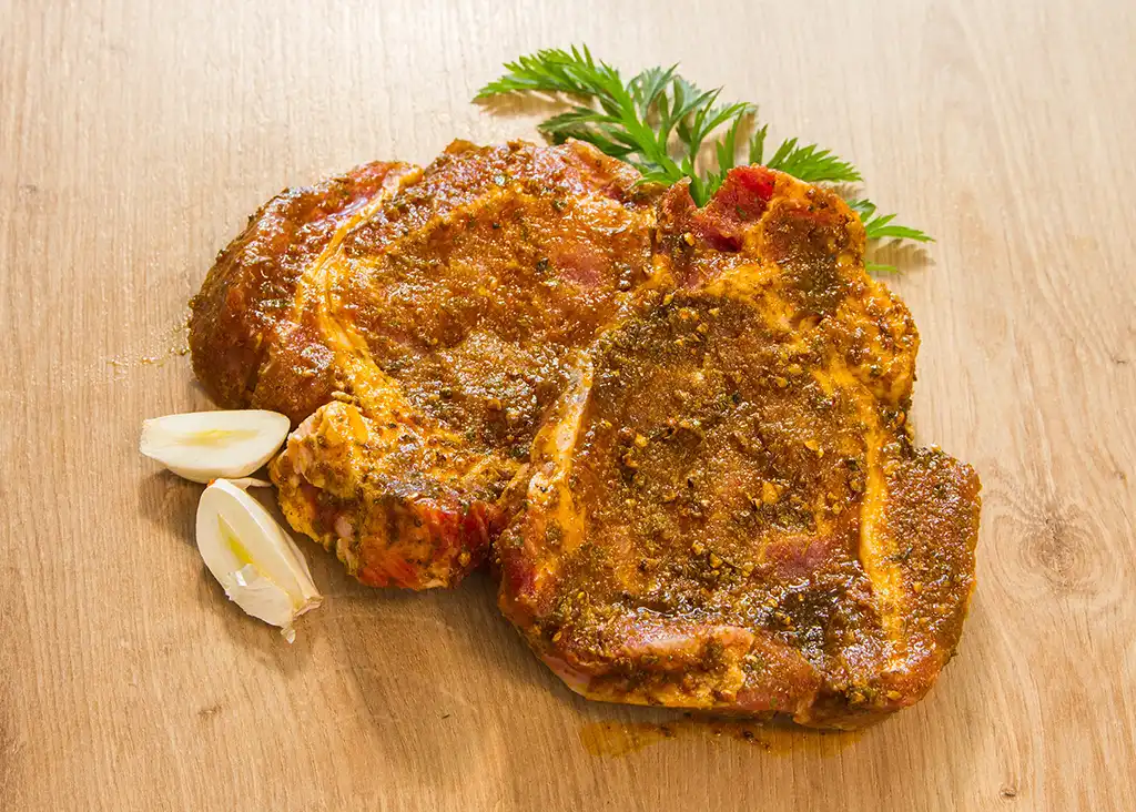 Nackensteak Kräuter Knoblauch