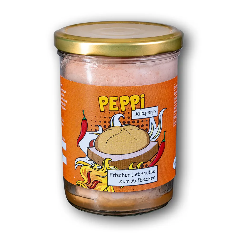 Peppi JALAPENO - Leberkäse 390g im Glas