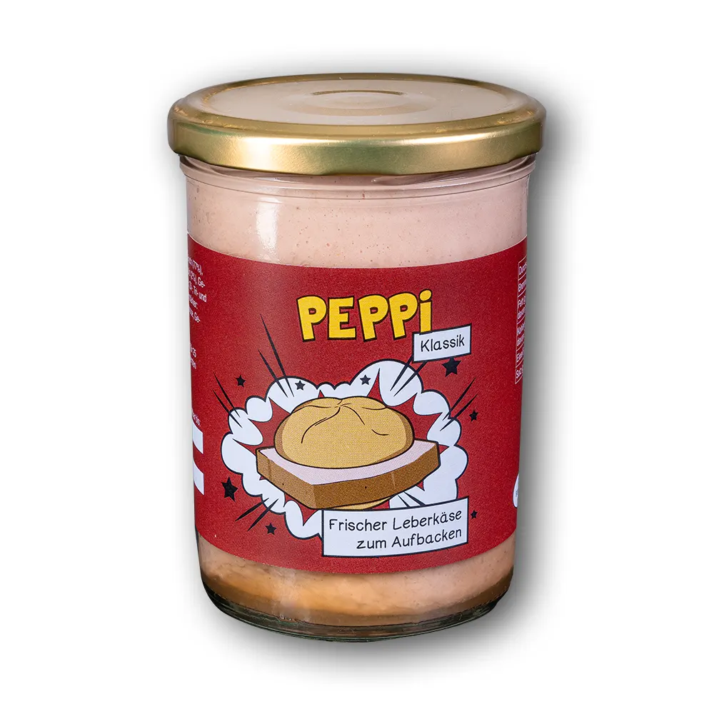 Peppi KLASSIK - Leberkäse 390g im Glas