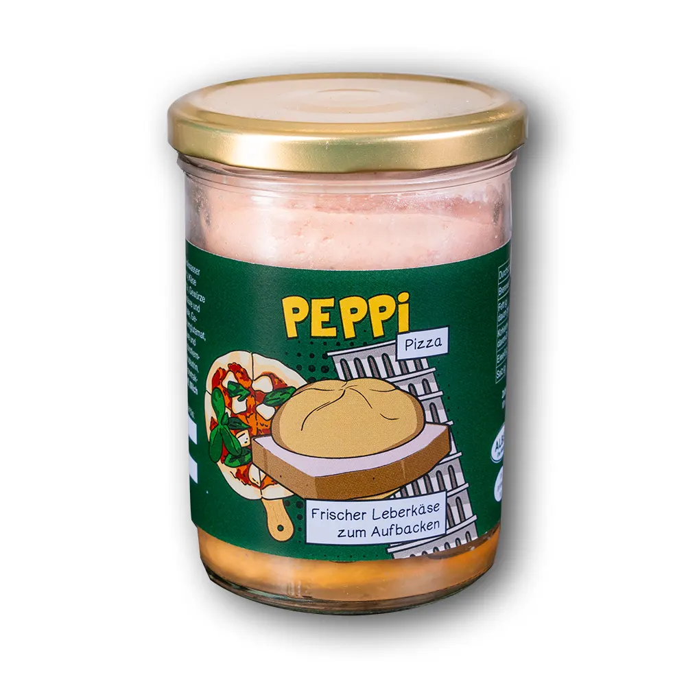Peppi PIZZA - Leberkäse 390g im Glas