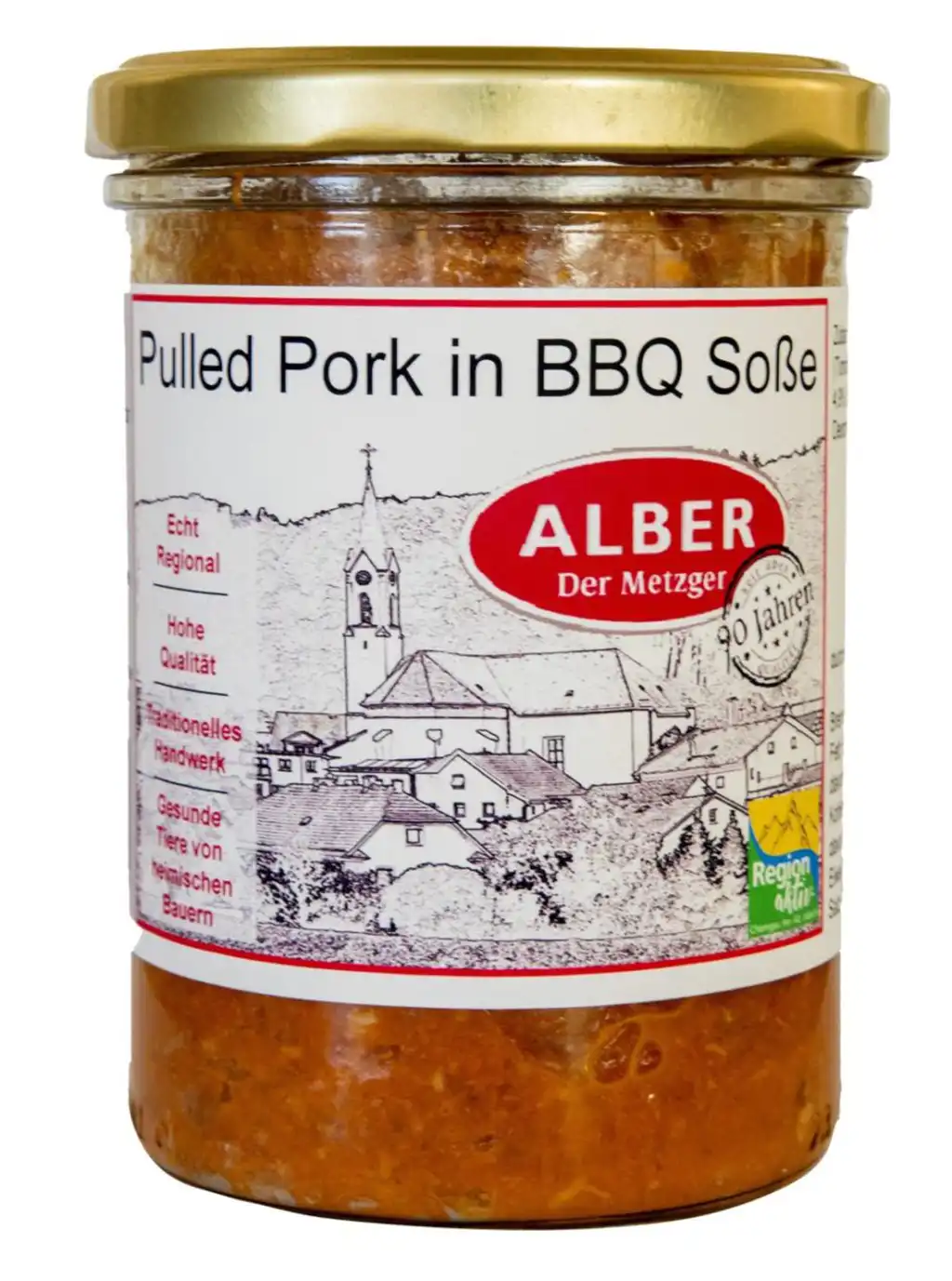 Pulled Pork in BBQ Soße 400g im Glas