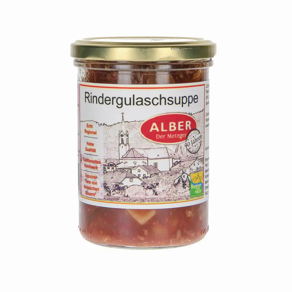 Rindergulaschsuppe 400ml im Glas