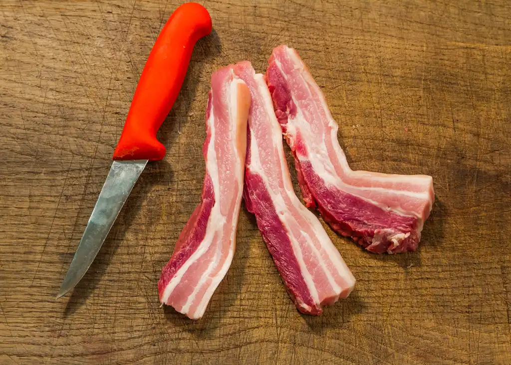 Schweinebauch in Scheiben Bild 1