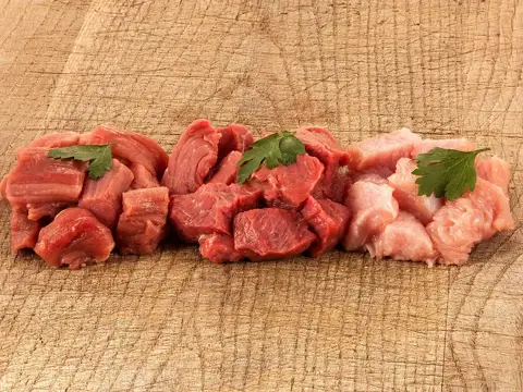 Fondue Fleisch gemischt