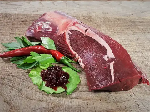 Hirschrücken ohne Knochen