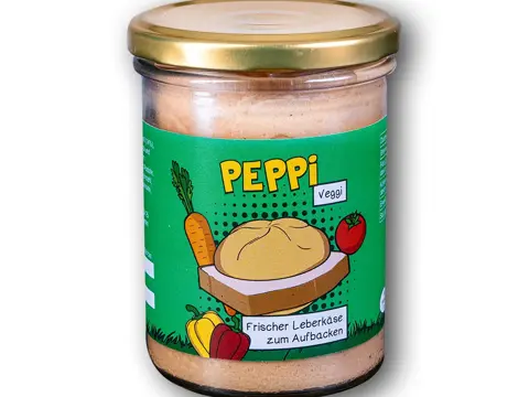Peppi VEGGI - Vegetarischer Leberkäse 275g im Glas