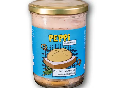 Peppi WEIßWURST - Leberkäse 390g im Glas