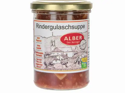 Rindergulaschsuppe 400ml im Glas