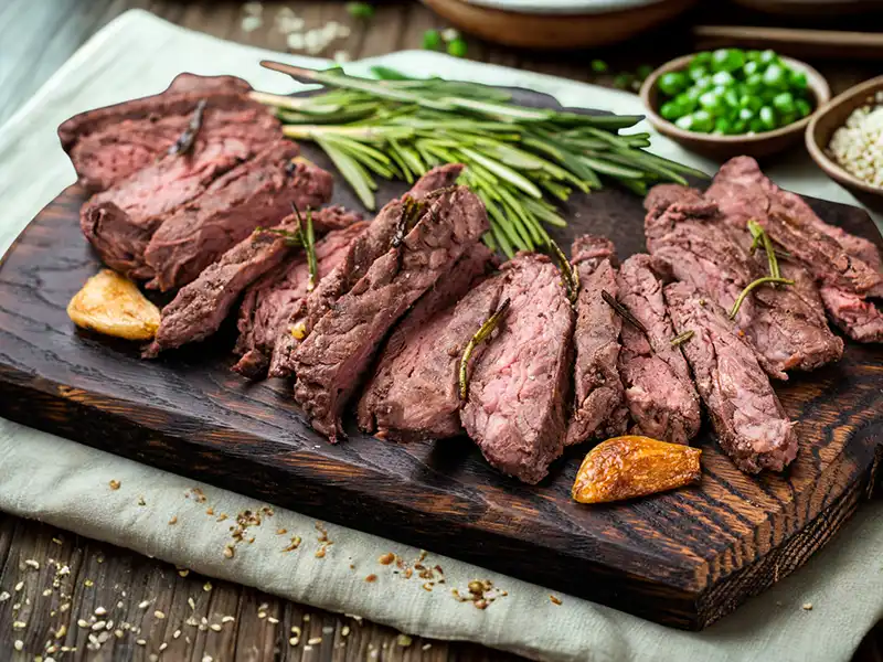 Flanksteak / Bavette von der Gaskugel