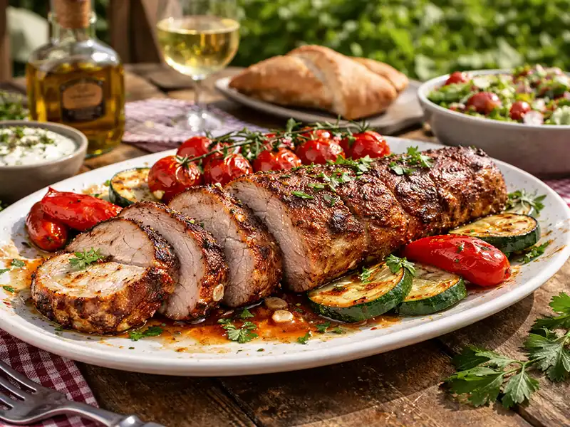 Schweinefilet vom Grill – Spanisch