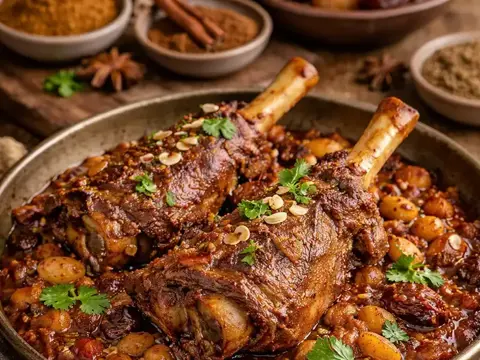 Lammhaxe – Orientalisch geschmort